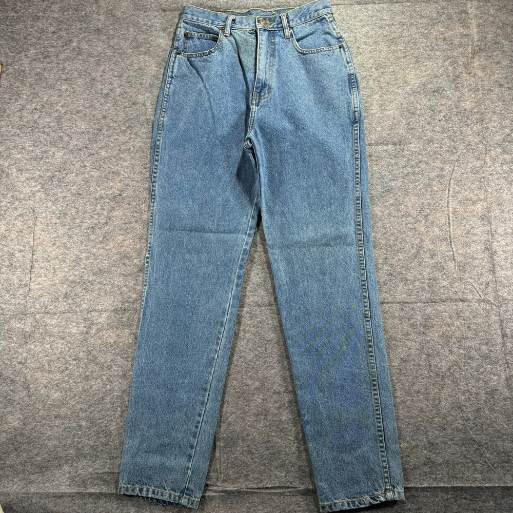 VTG Jordache Mom Jeans Womens 26x30 High Rise Tapered Sz 8 Light Wash Y2K